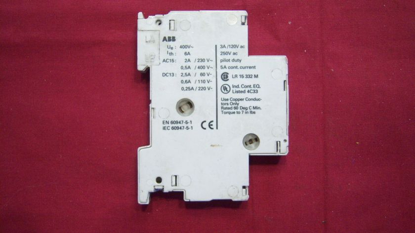 ABB, MS325 HK11, HK11, Auxiliary contact block  