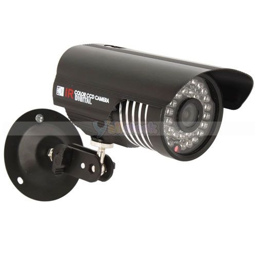 CCD Weatherproof 48 IR LED Security Color Night Vision CCTV Camera 