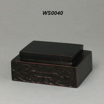 Hard Wood Stand For Figurine & Carving Display (WS0040)  