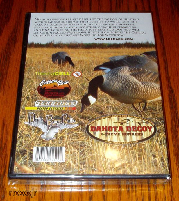 WATERFOWL WORKING LOCHM IN DAKOTA GOOSE DECOYS DVD NEW 707541215992 