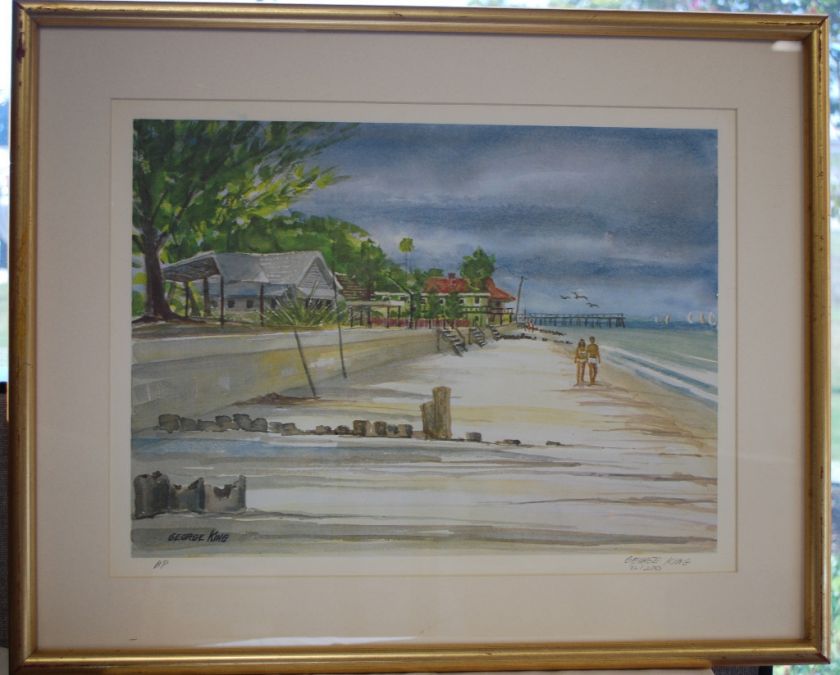 FRAMED Clearwater Beach, FL Ltd. Ed. Print by George King  