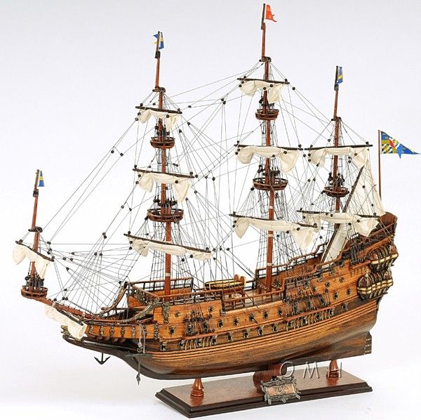 Wasa Swedish Wooden Model Tall Ship Sailboat 38 Boat  