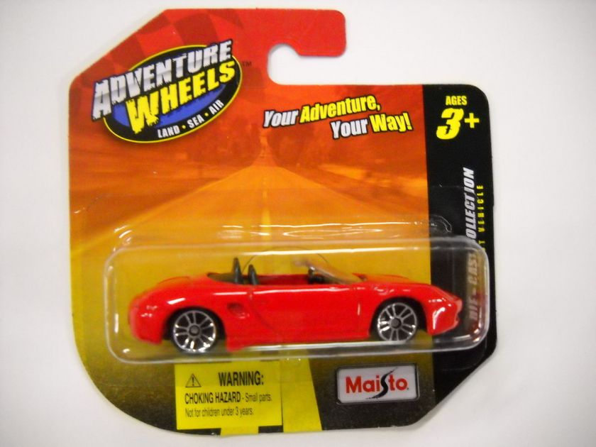 2011 Maisto Adventure Wheels Land Sea Air RED PORSCHE NIP  