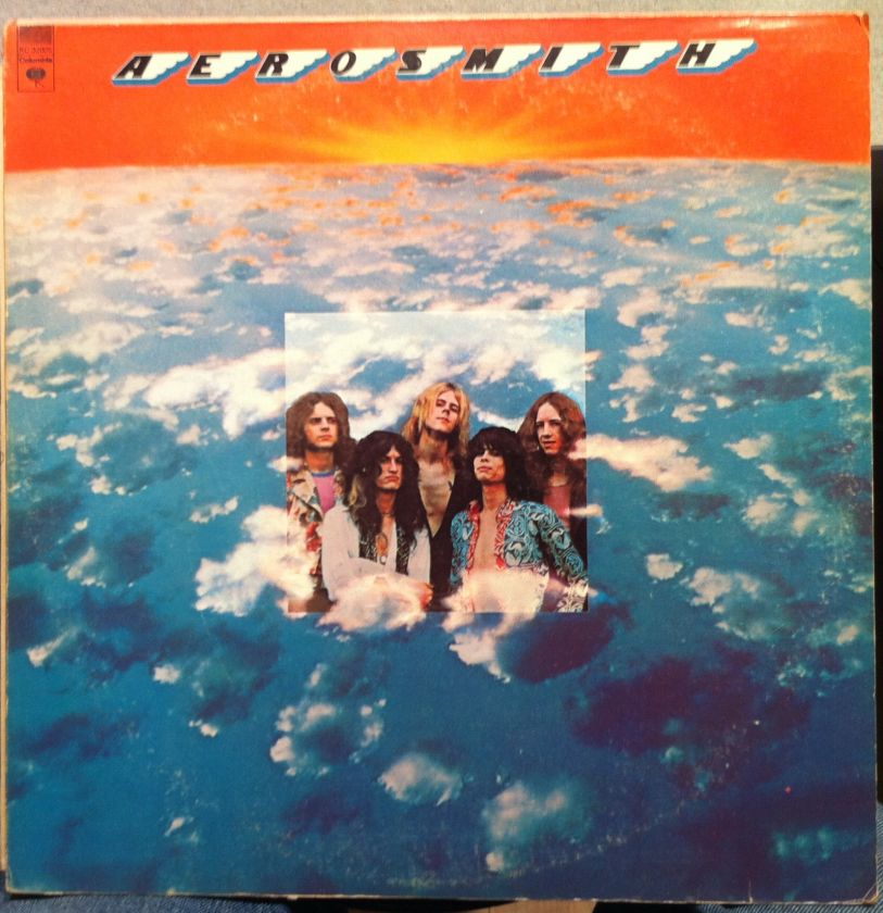 AEROSMITH s/t debut LP VG+ KC 32005 Promo 1973 1st Press Orange CBS 