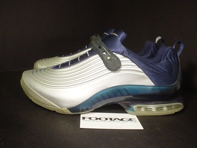 2001 Nike Air Max SPECTER B METALLIC SILVER NAVY BLUE GREY 10.5  