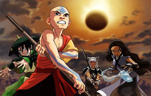 modern Canvas art comic The Last Airbender 30x45  