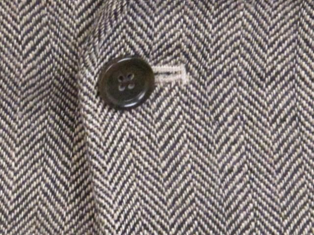 Crew Herringbone linen in Ludlow fit sportcoat 44R  