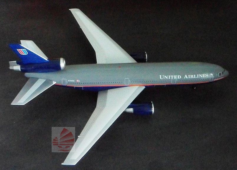 Inflight200 United Airlines DC 10 1200 Diecast Commercial Plane Model 