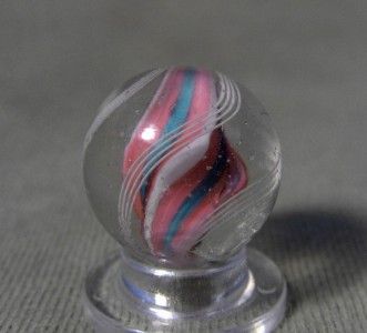 Marbles ANTIQUE GERMAN RIDGED SOLID CORE MARBLE AMAZING CORE & PRETTY 