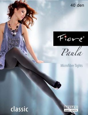 Fiore Paula Classic Semi Opaque Microfibre Tights 40Den  