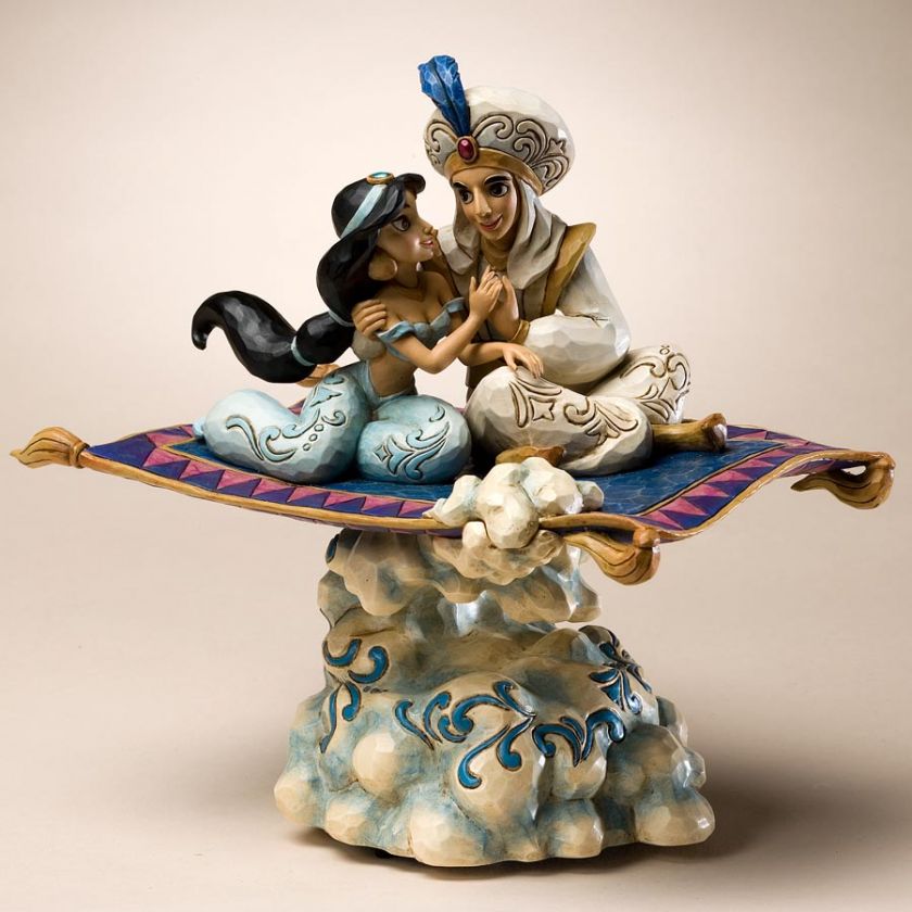   Traditions Aladdin & Jasmine Magic Carpet Ride Figurine New Musical