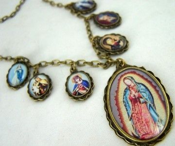 Our Lady Of Guadalupe Necklace Pendant RARE Virgin Mary  