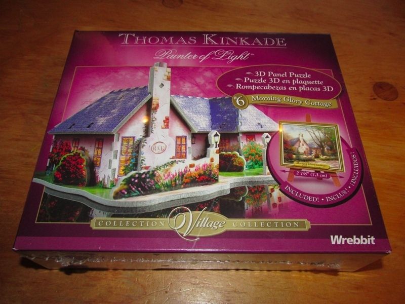   Cottage PUZZ 3D Thomas Kinkade Village jigsaw very rare NEW  