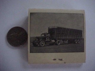 1950s Era Archbold,Ohio Trucking Company matchbook with trucks 