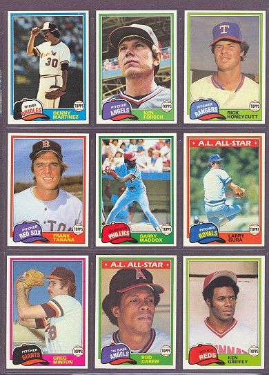 1981 Topps #100 Rod Carew All Star Angels (Mint)  