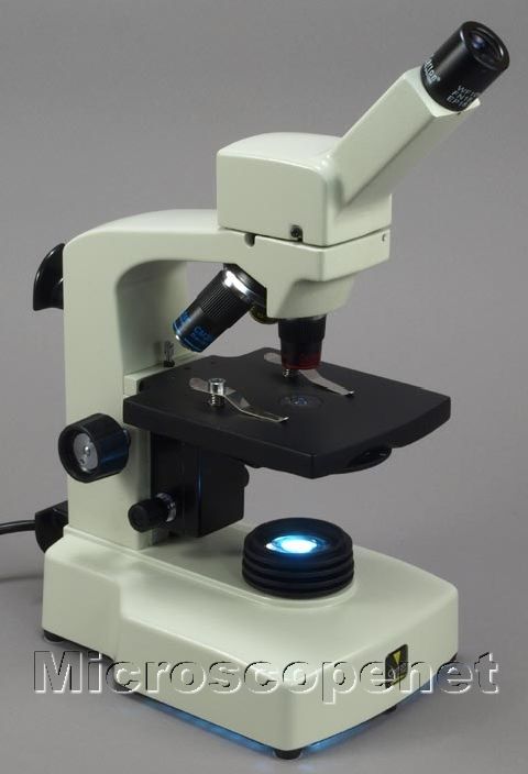 40X 400X Student Compound Microscope w Power Cord Spool  