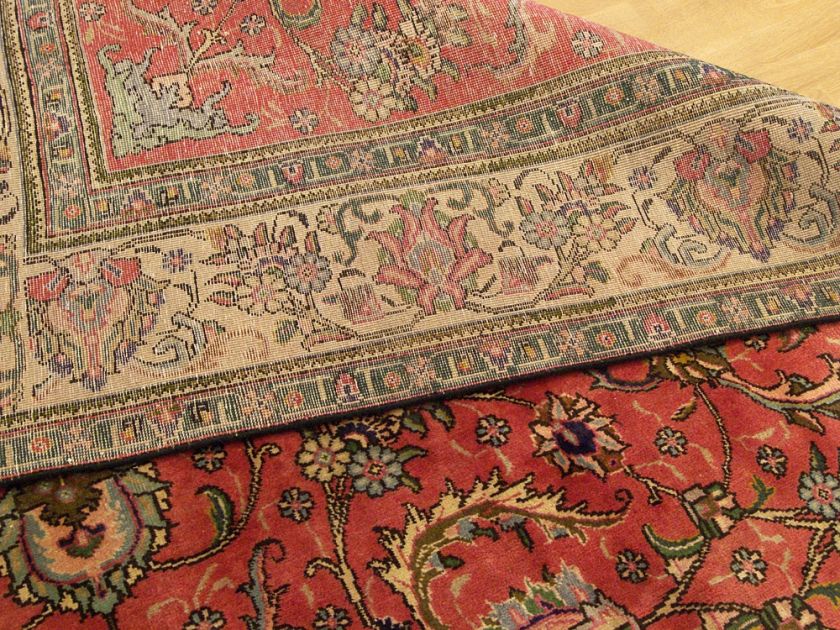 10 x13 Handmade Antique 1930s Genuine Persian Tabriz Wool Rug. Great 