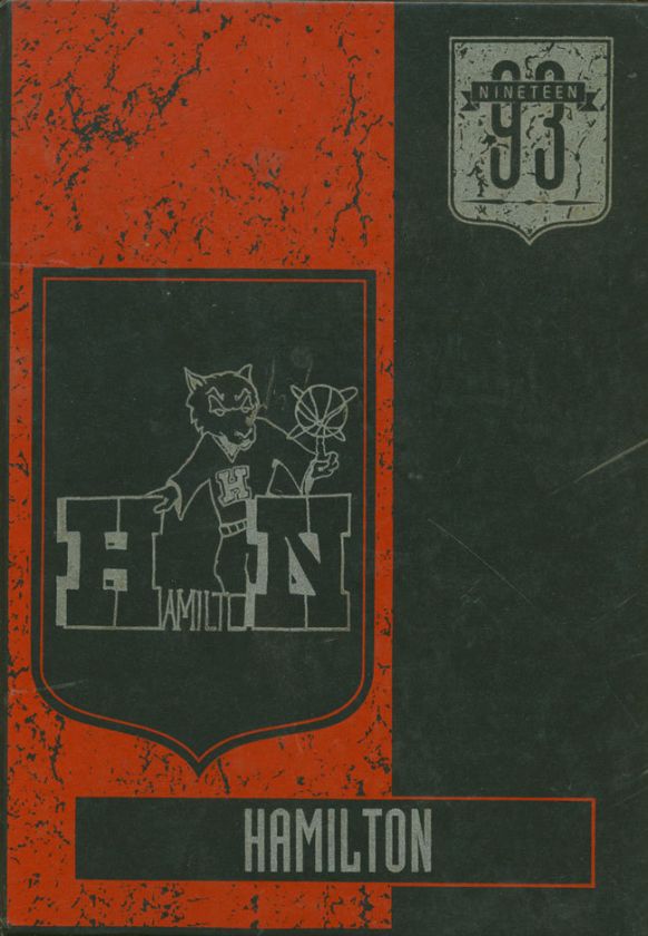 Hamilton Middle School Yearbook 1993   Long Beach CA  