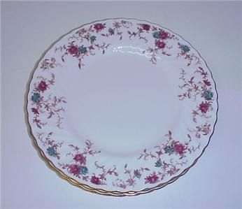 MINTON ANCESTRAL BONE CHINA DINNER PLATES SET 4  