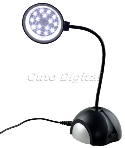 15 LED USB Table Light Stem Desk Reading Lamp For Laptop PC  