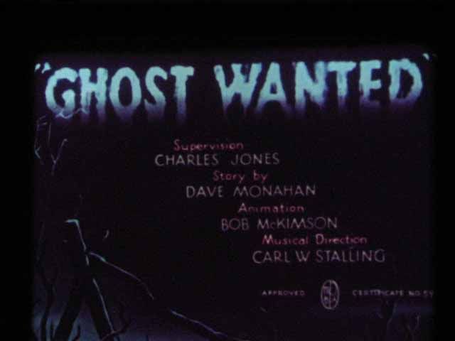 16mm Film 40 GHOST WANTED   Merrie Melodies FUJI  