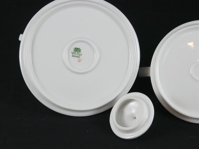 Germany Uno Favorite Bavaria China Floral Cream & Sugar  