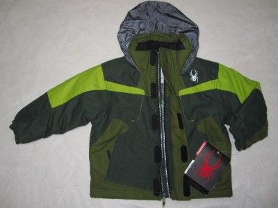   GREEN & GREY WINTER JACKET COAT & COLUMBIA SKI PANTS NEW 4/5  