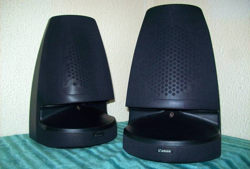 RETRO SPACE AGE CANON SPEAKERS WIDE ANGLE RARE UK MADE ART DECO EAMES 