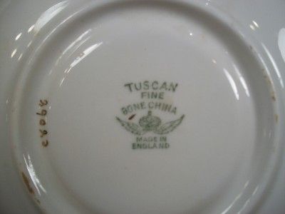 Tuscan Fine Bone China England Saucer Floral Design  