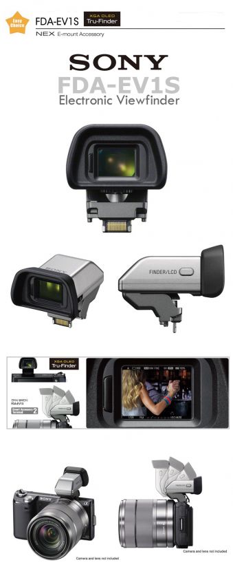 New SONY FDA EV1S External OLED Electronic Viewfinder XGA for NEX 5N 