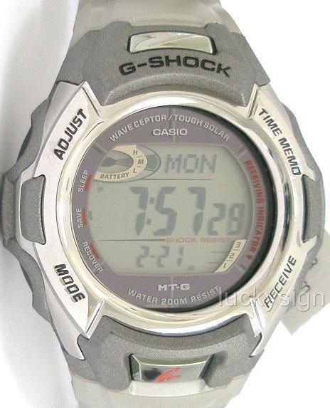 CASIO G SHOCK MENS DIGI SOLAR ATOMIC METAL BAND WATCH  