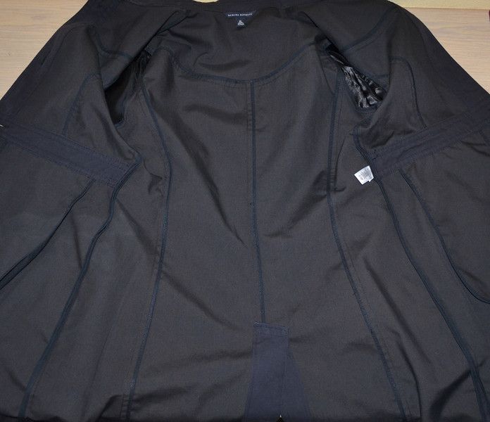 BANANA REPUBLIC BLACK CASUAL BUTTON DOWN TRENCH COAT JACKET WOMENS 