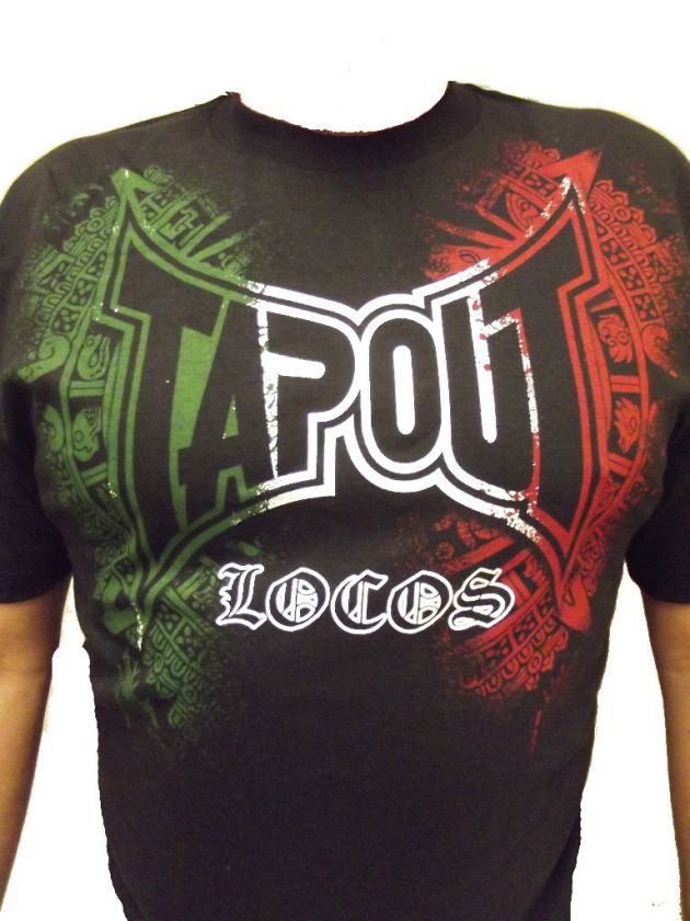 New Mens Tapout UFC MMA Locos Aztlan tee cage superb  