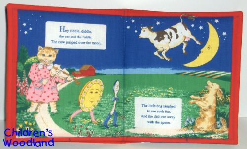 NURSERY RHYMES CLOTH/SOFT BOOK KIDS~BABY~MOTHER GOOSE  