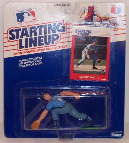 1988 Baseball Starting Lineup George Brett Rookie Piece  