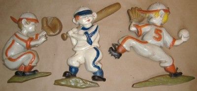 Sexton Baseball Plaques 1970 Decorative Wall Hangings  