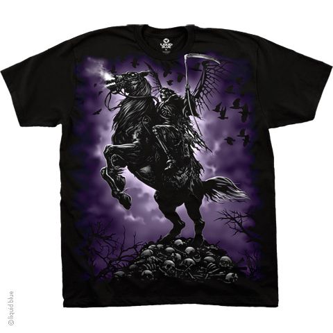 New DEATH RIDER GRIM REAPER T Shirt  