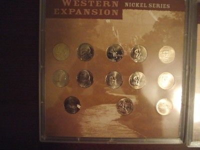 BU & Gold Layered 26 coin Westward Nickel Set 2004, 2005,2006 