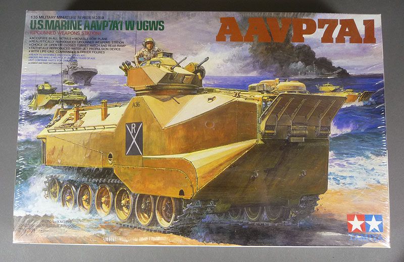 Lot of 6 Tanks M48 LVTP7A1 Marder Leopard Sturmpanzerwagen A7V Tamiya 