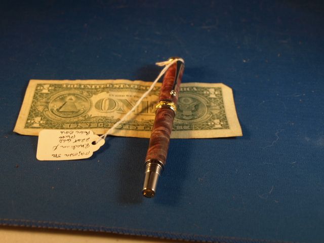 Majestic Jr Pen in Stabilized Purple Buckeye Burl  