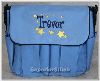 Personalized baby DIAPER BAG embroidered ANY COLOR boy  