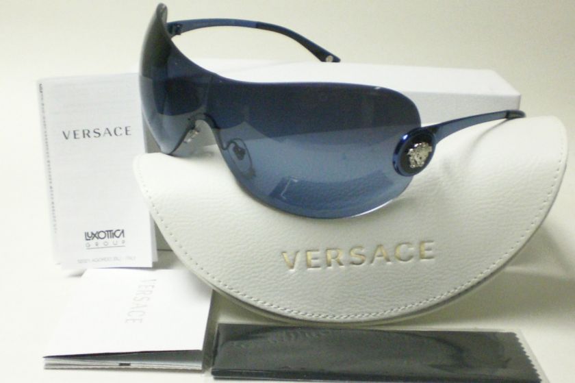 NEW VERSACE 2113 VE2113 BLUE 1263/8F AUTH SUNGLASSES  