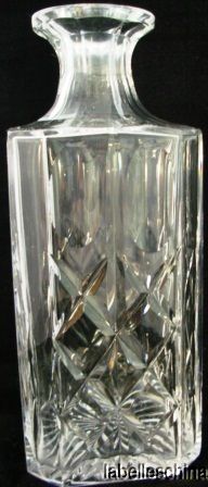 Cut Glass / Crystal Decanter Cross and Olive flaws 87  