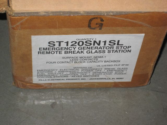   st120sn1sl fire alarm emergency glass break station shunt trip nib