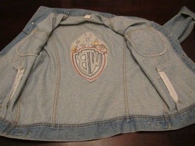 Vtg Lee Mens WB Looney Tunes Buggs Bunny Taz Denim Rancher Western 