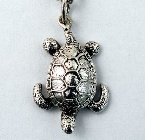 Sea Turtle Necklace Scuba Skin Diver Jewelry Sterling  