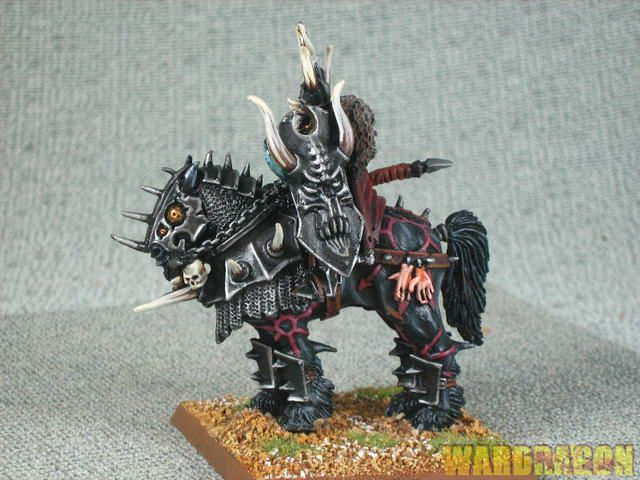 painted Warriors of Chaos Lord on Daemonic Mount n13  