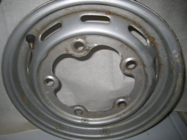 Vintage VW Volkswagen steel wheel rim 5 lug bolt 15 15 inch  