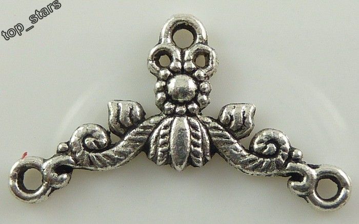   tibet silver bali style beads 3 hole connectors findings 26mm  