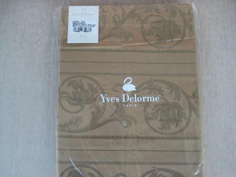 Yves Delorme Lugano Gold Tablecloth 70 X 98 Inches New  